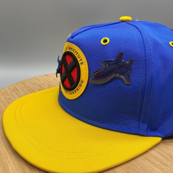 Disney Other - X-Men Disney D23 Expo Exclusive Hat Blue Yellow 2 Pins Marvel Xavier Animated